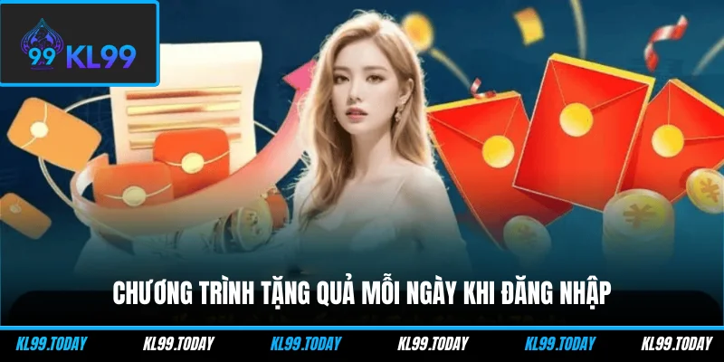 Chương trình tặng quả mỗi ngày khi đăng nhập
